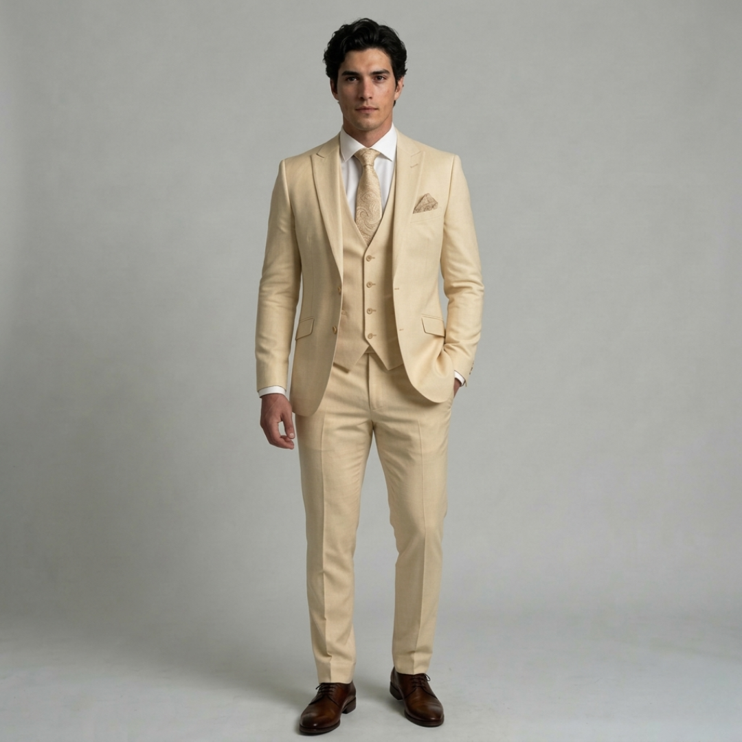 VELMAR | Herren Anzug – Dreiteiliger Slim-Fit Anzug für formelle Anlässe
