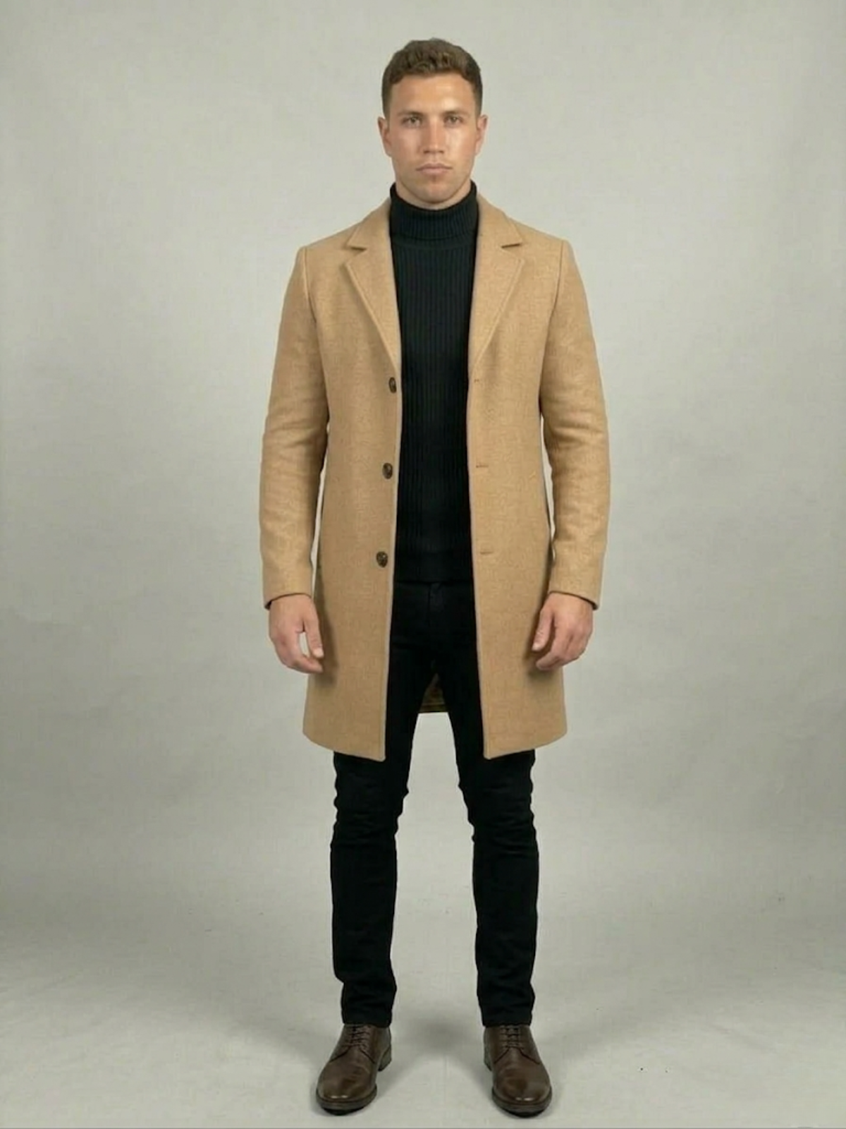 VELMAR | Herren Trenchcoat Leicht Strapazierfähig Elegant Business Regular Fit