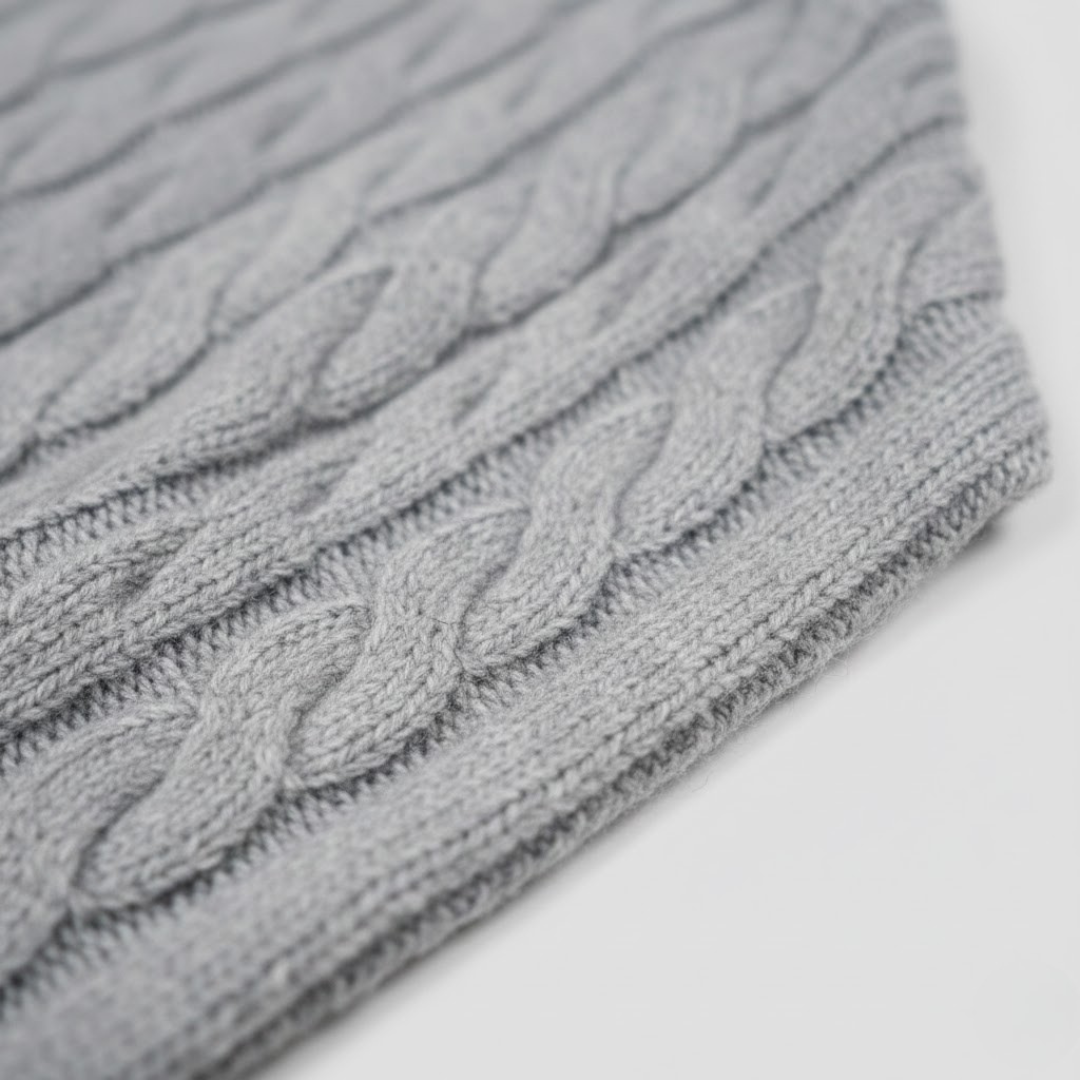 VELMAR | Herren Half Zip Pullover – Zeitloses Zopfmuster trifft moderne Raffinesse