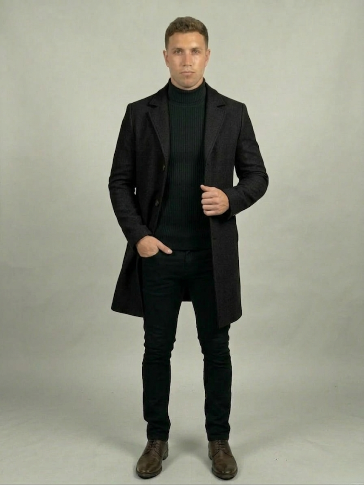 VELMAR | Herren Trenchcoat Leicht Strapazierfähig Elegant Business Regular Fit