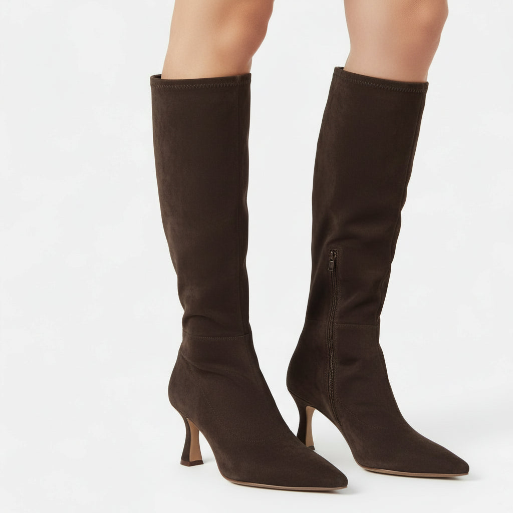 VELMAR | Overknee-Stiefel aus Wildleder mit Absatz