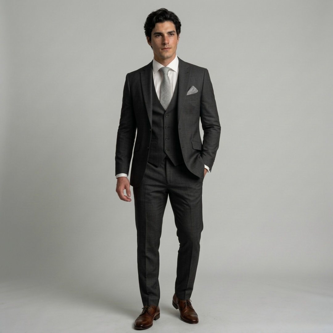 VELMAR | Herren Anzug – Dreiteiliger Slim-Fit Anzug für formelle Anlässe