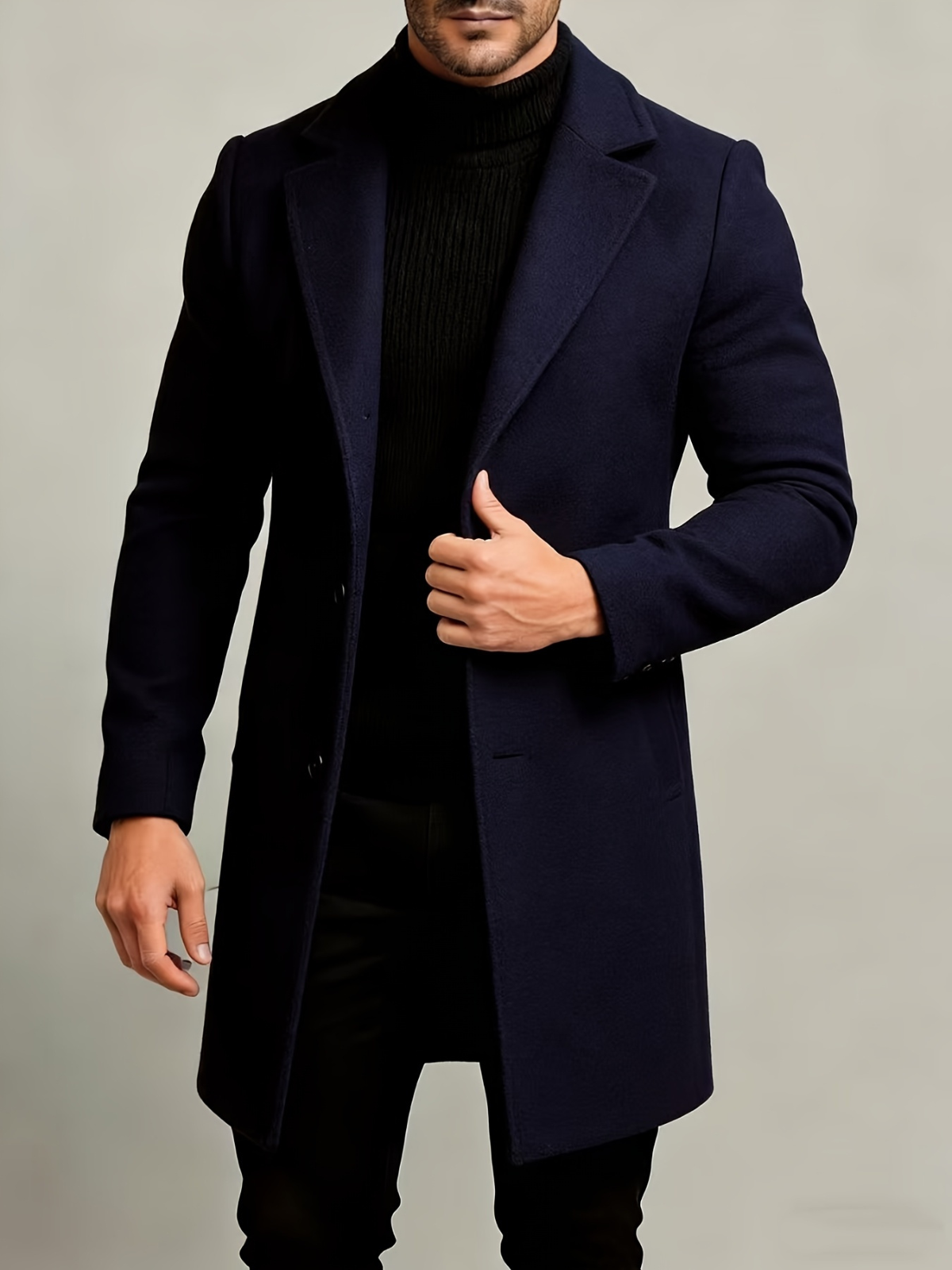 VELMAR | Herren Trenchcoat Leicht Strapazierfähig Elegant Business Regular Fit