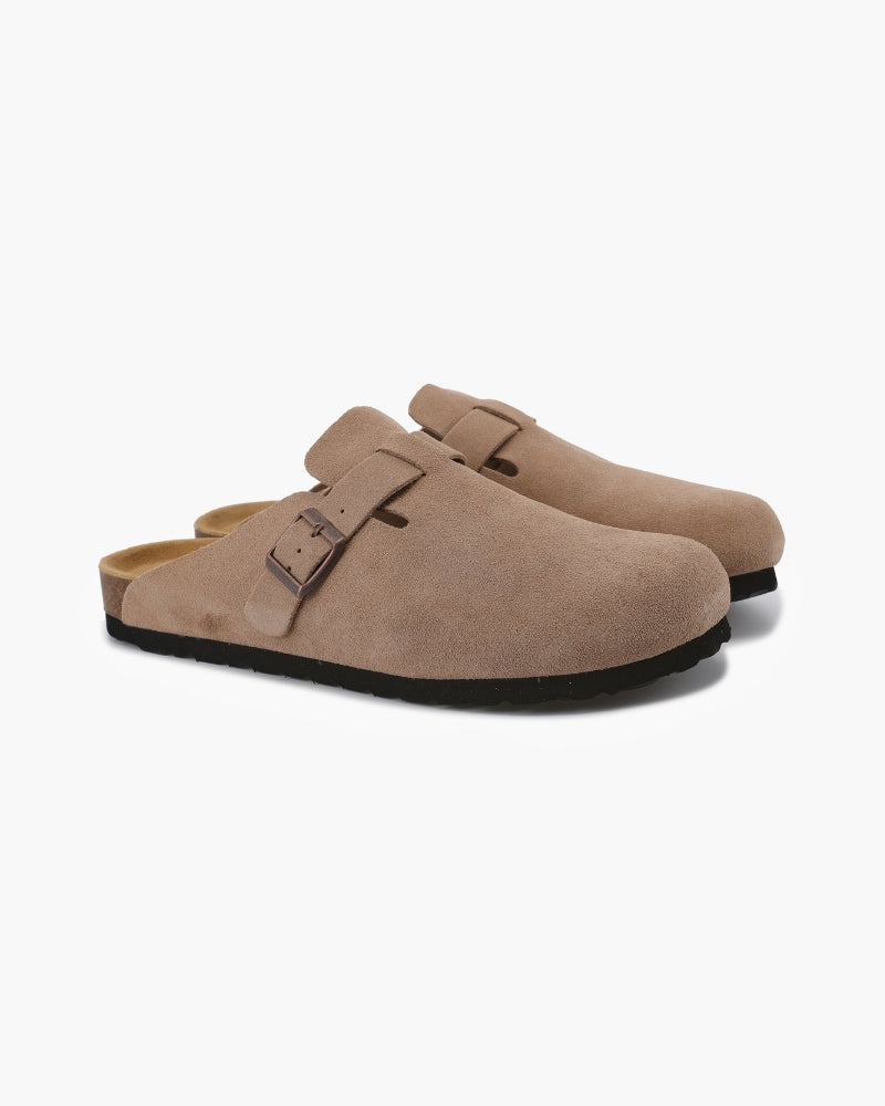 VELMAR | Herren Wildleder Leder Clogs Komfort Passform Klassisches Design