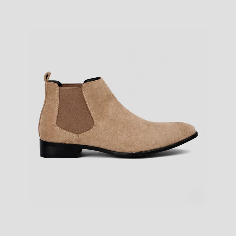 VELMAR | Herren Wildleder Chelsea Boots – Quadratische Eleganz im klassischen Stil