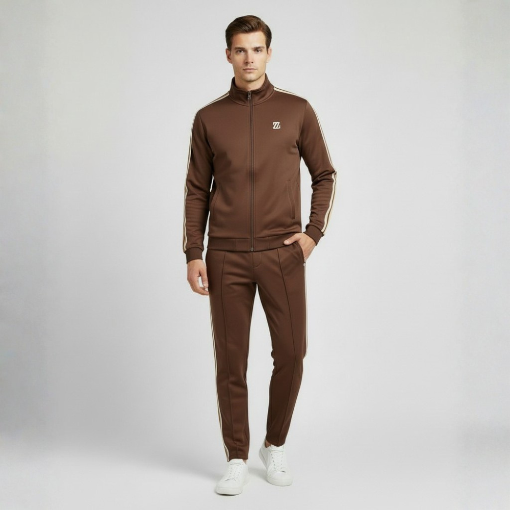 VELMAR | Herren Lycra Trainingsanzug 2-teilig – Moderner Komfort & Athleisure-Style