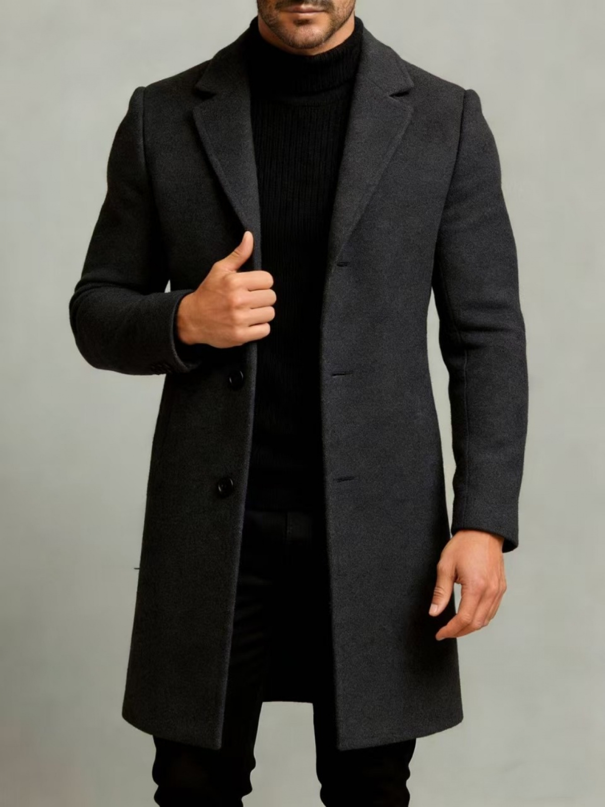 VELMAR | Herren Trenchcoat Leicht Strapazierfähig Elegant Business Regular Fit