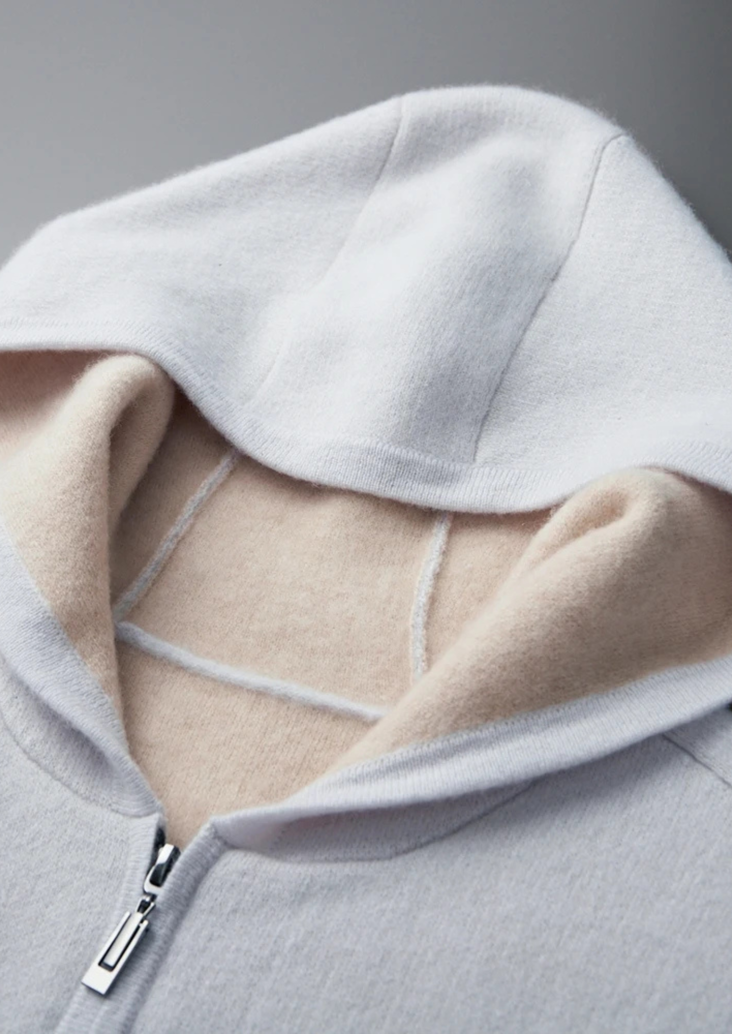 VELMAR | Herren 100% Merino Hoodie Reißverschluss Warm