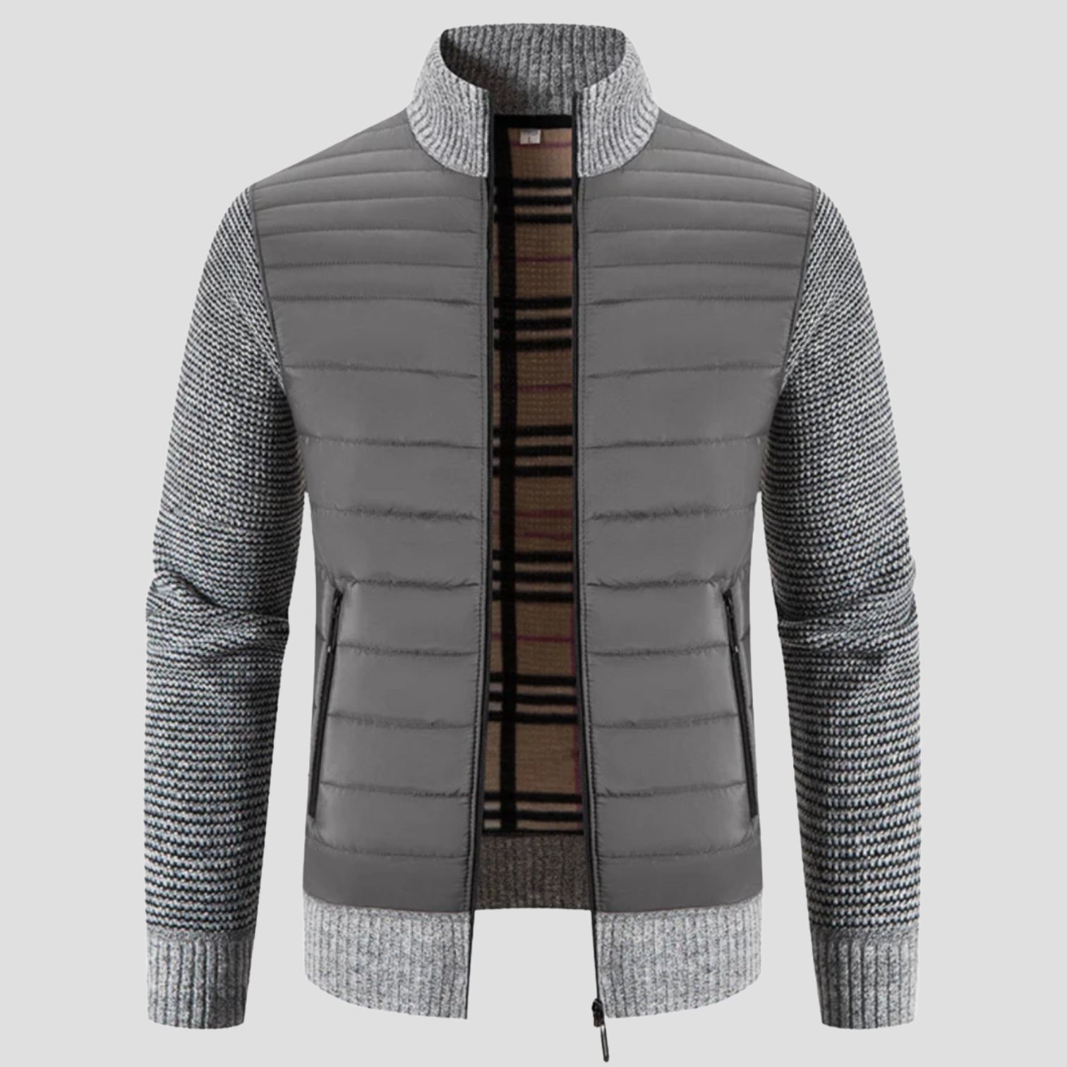 VELMAR | Herren Hybridjacke – Premium Daunenkomfort trifft moderne Eleganz