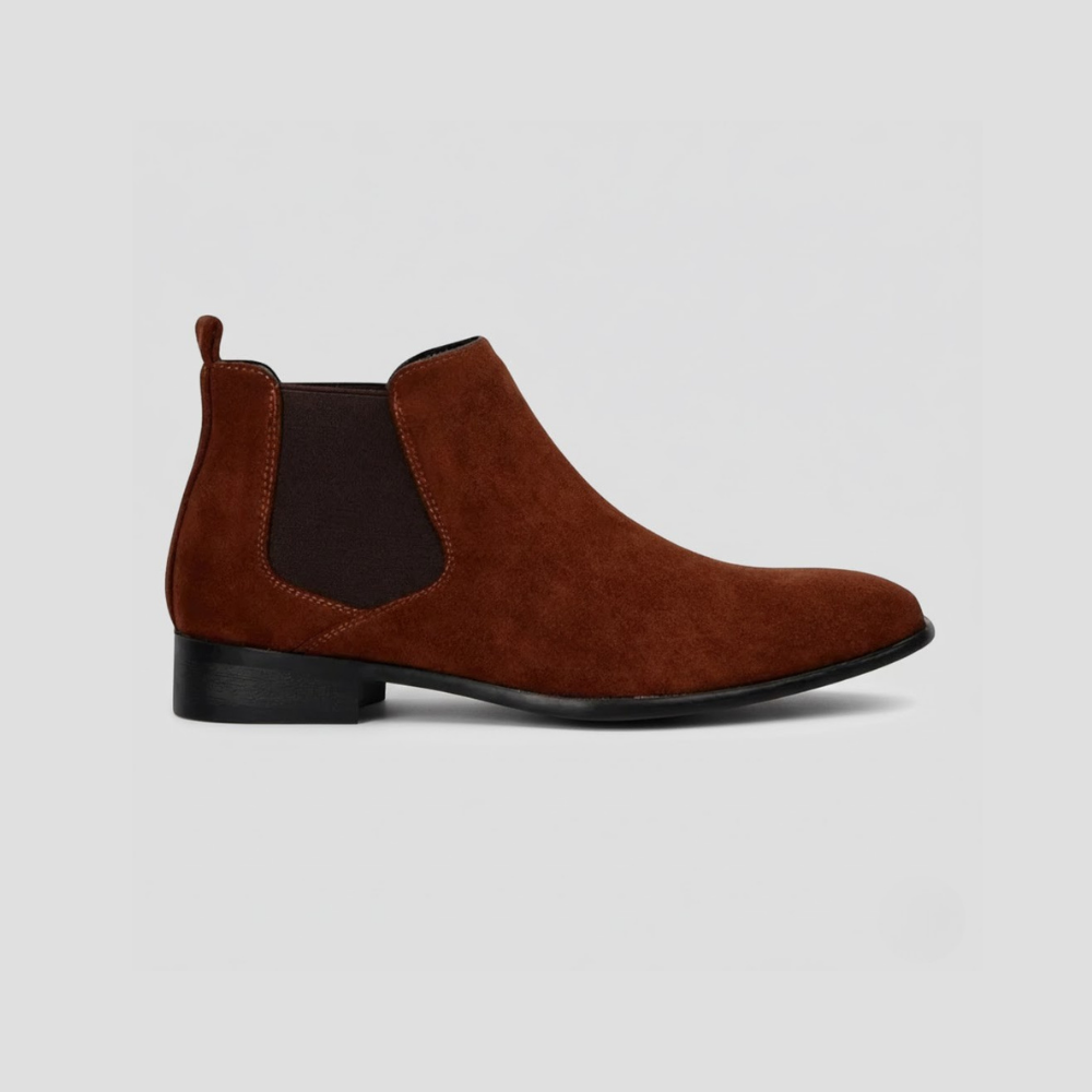VELMAR | Herren Wildleder Chelsea Boots – Quadratische Eleganz im klassischen Stil