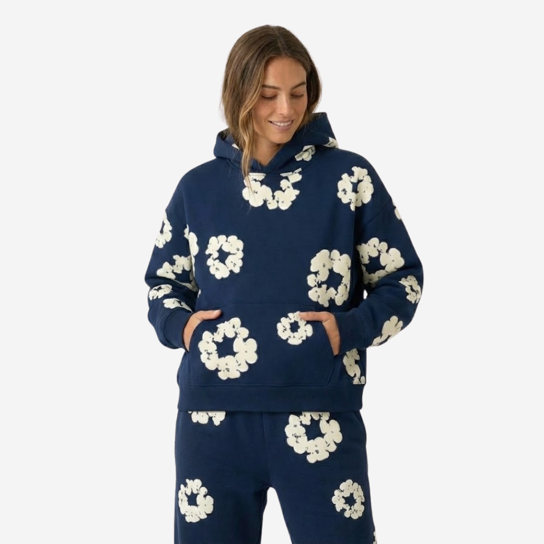 VELMAR | Trainingsanzug Unisex Floral Print Atmungsaktiv Urban Fit