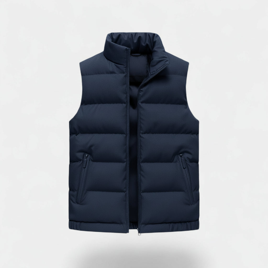 VELMAR | Herren Steppweste ohne Ärmel – Leicht, Warm & Strukturiert