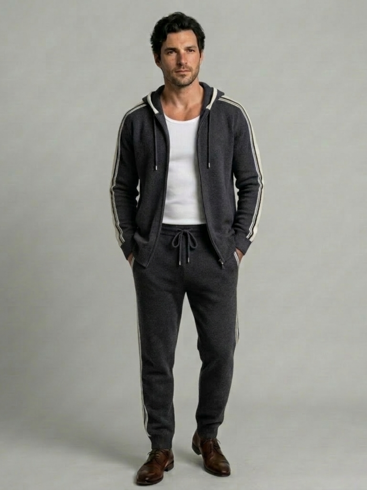 VELMAR | Herren Merino Lounge-Set – Extra-Feine Merinowolle