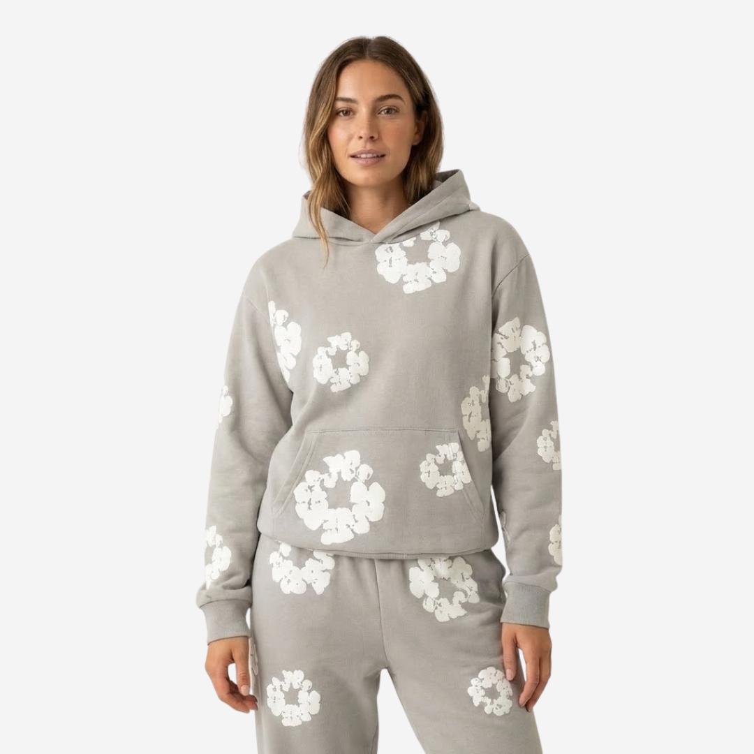 VELMAR | Trainingsanzug Unisex Floral Print Atmungsaktiv Urban Fit