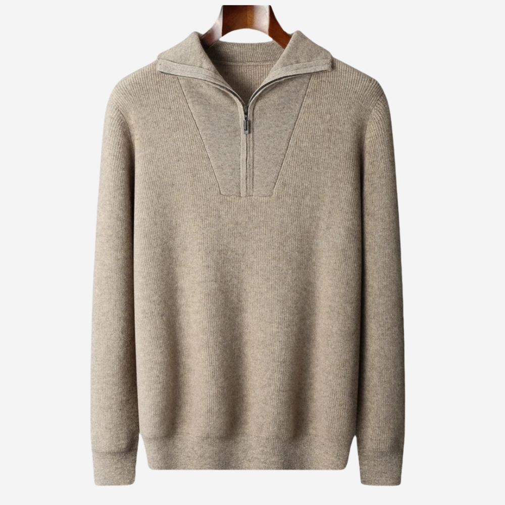 VELMAR | Herren Half Zip Pullover aus Merino Wolle