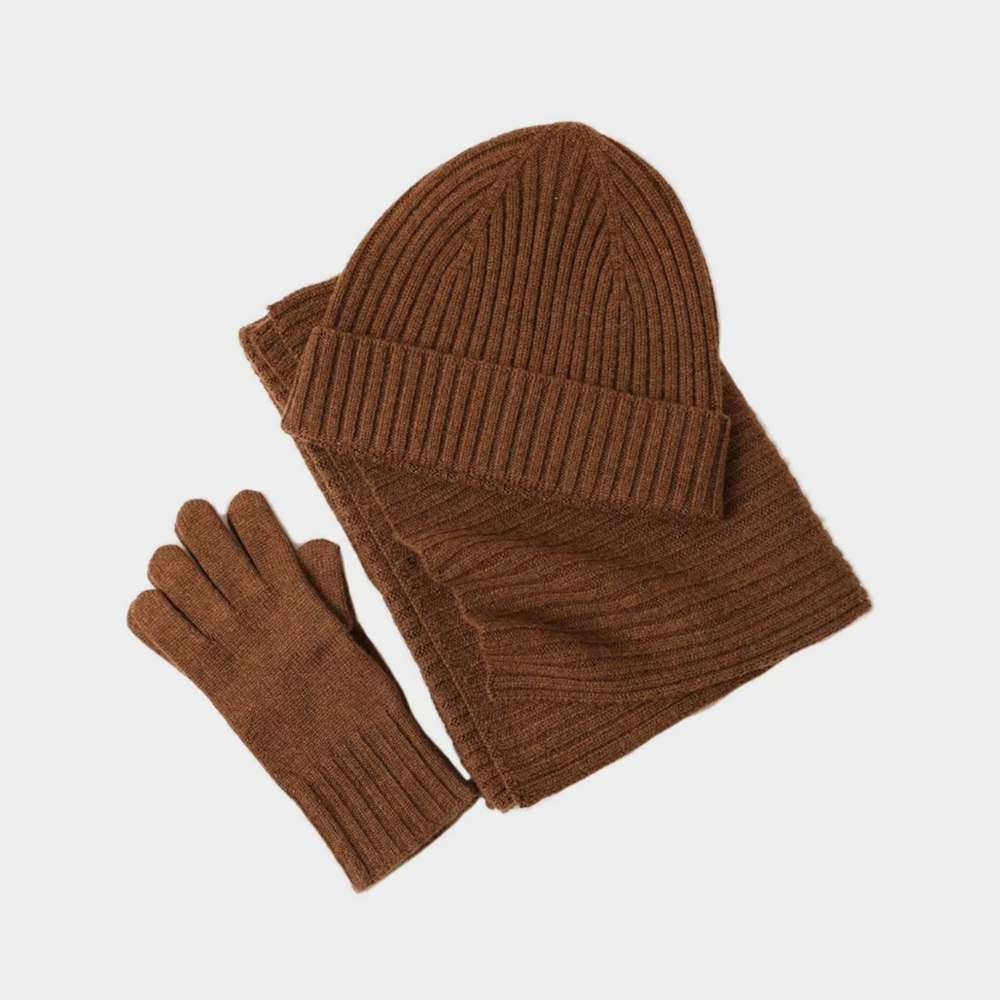 VELMAR | Merino Mütze, Schal & Handschuhe – Premium Winteraccessoires aus Merinowolle