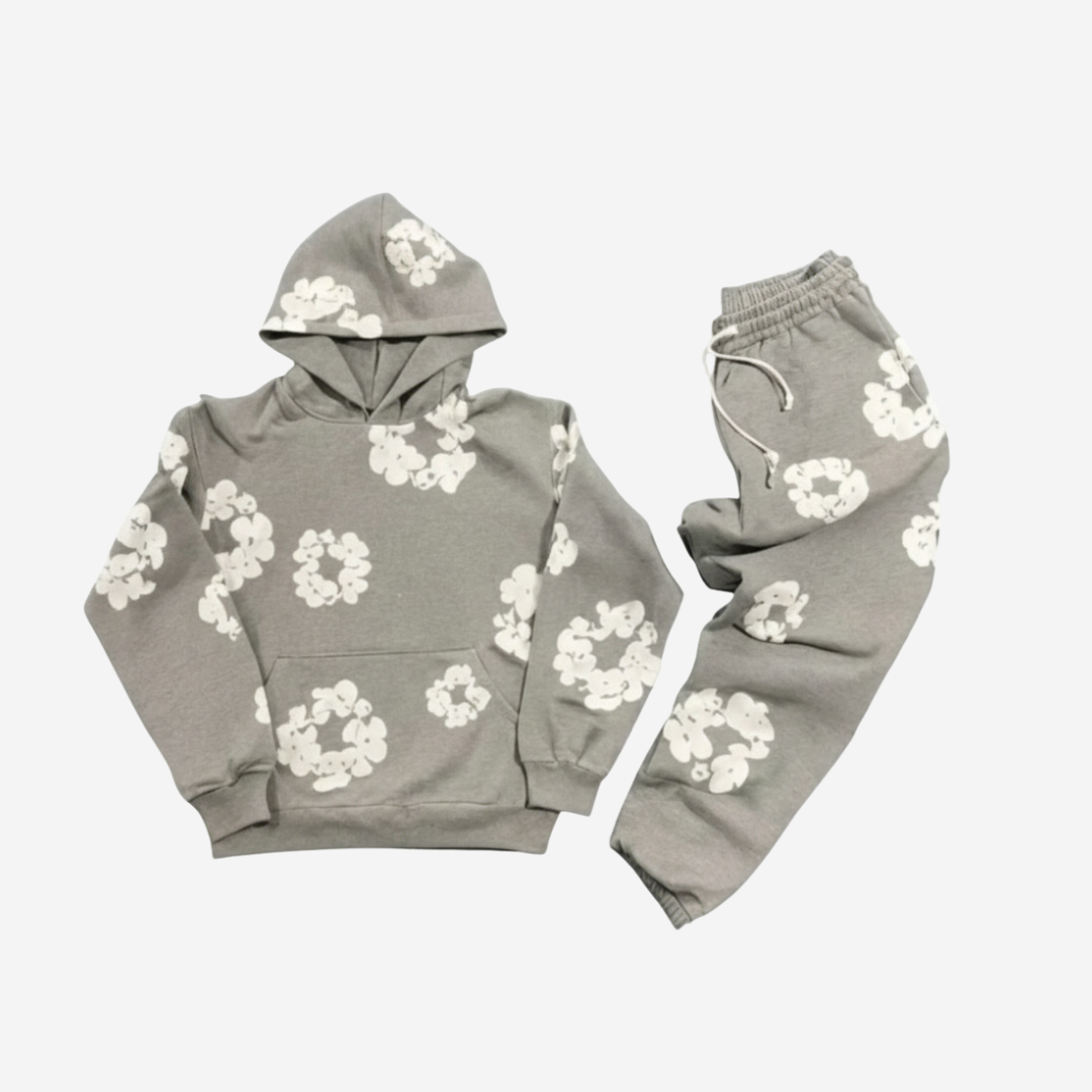 VELMAR | Trainingsanzug Unisex Floral Print Atmungsaktiv Urban Fit
