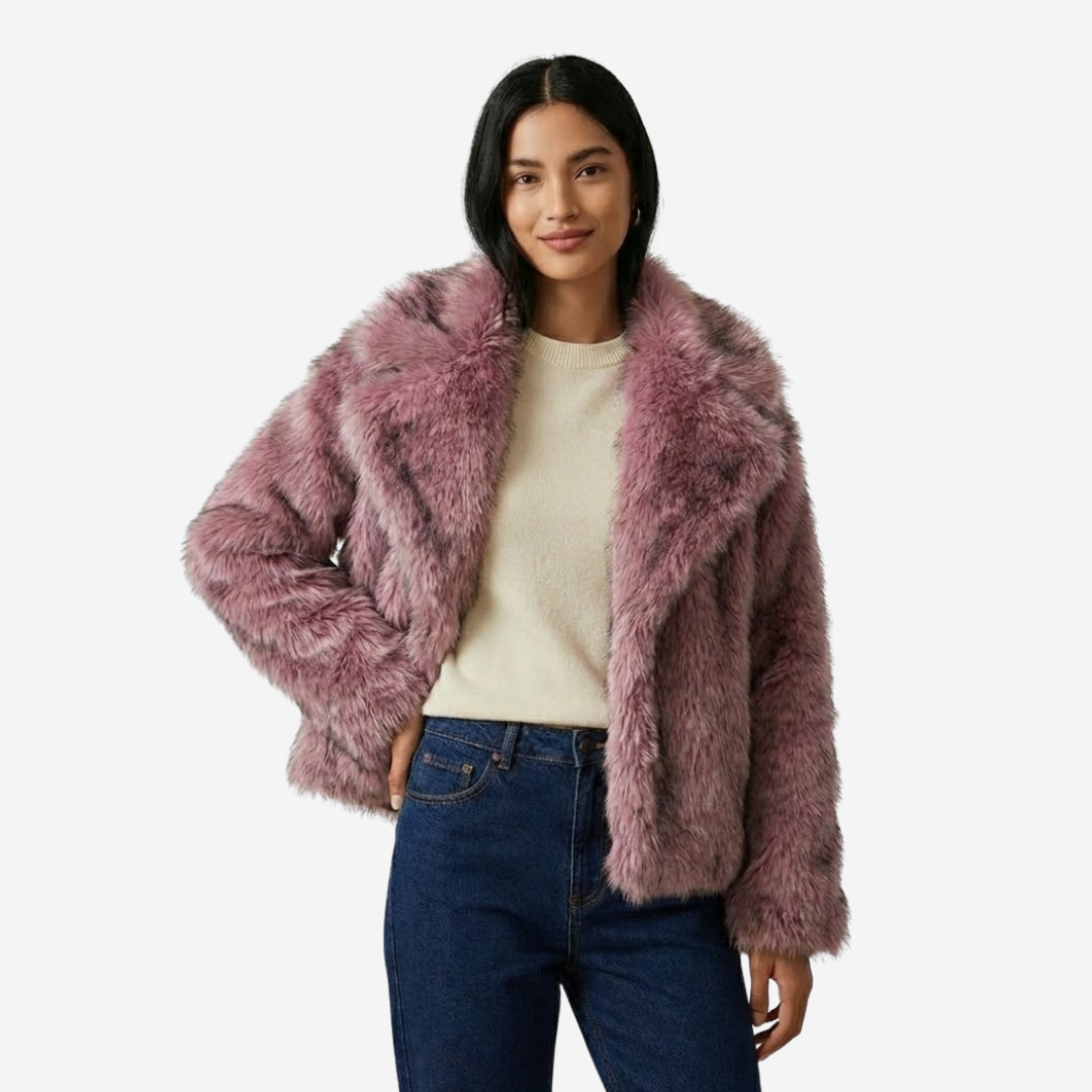 VELMAR | Damen Kunstfell Mantel Luxus Warm Komfortabel Wintermode