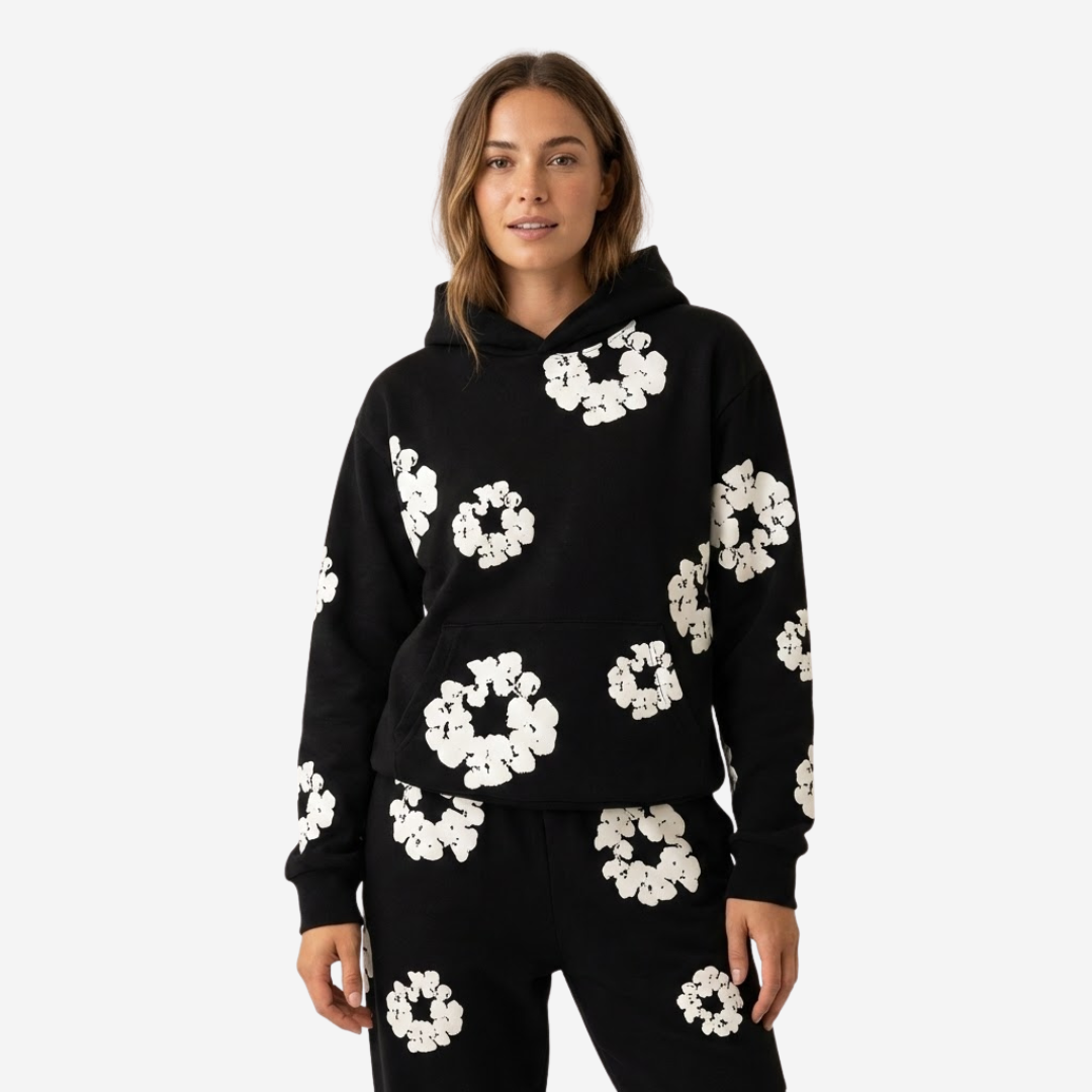 VELMAR | Trainingsanzug Unisex Floral Print Atmungsaktiv Urban Fit