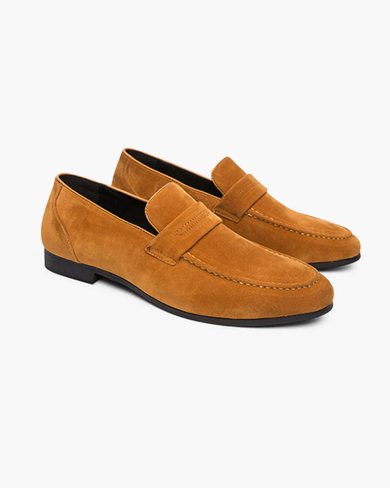 VELMAR | Herren Wildleder Penny Loafer Luxuriöses Leder Bequeme Passform