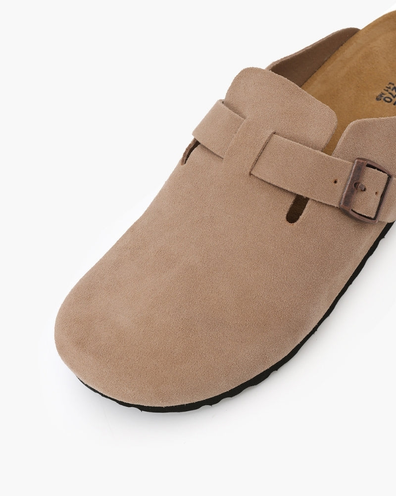 VELMAR | Herren Wildleder Leder Clogs Komfort Passform Klassisches Design