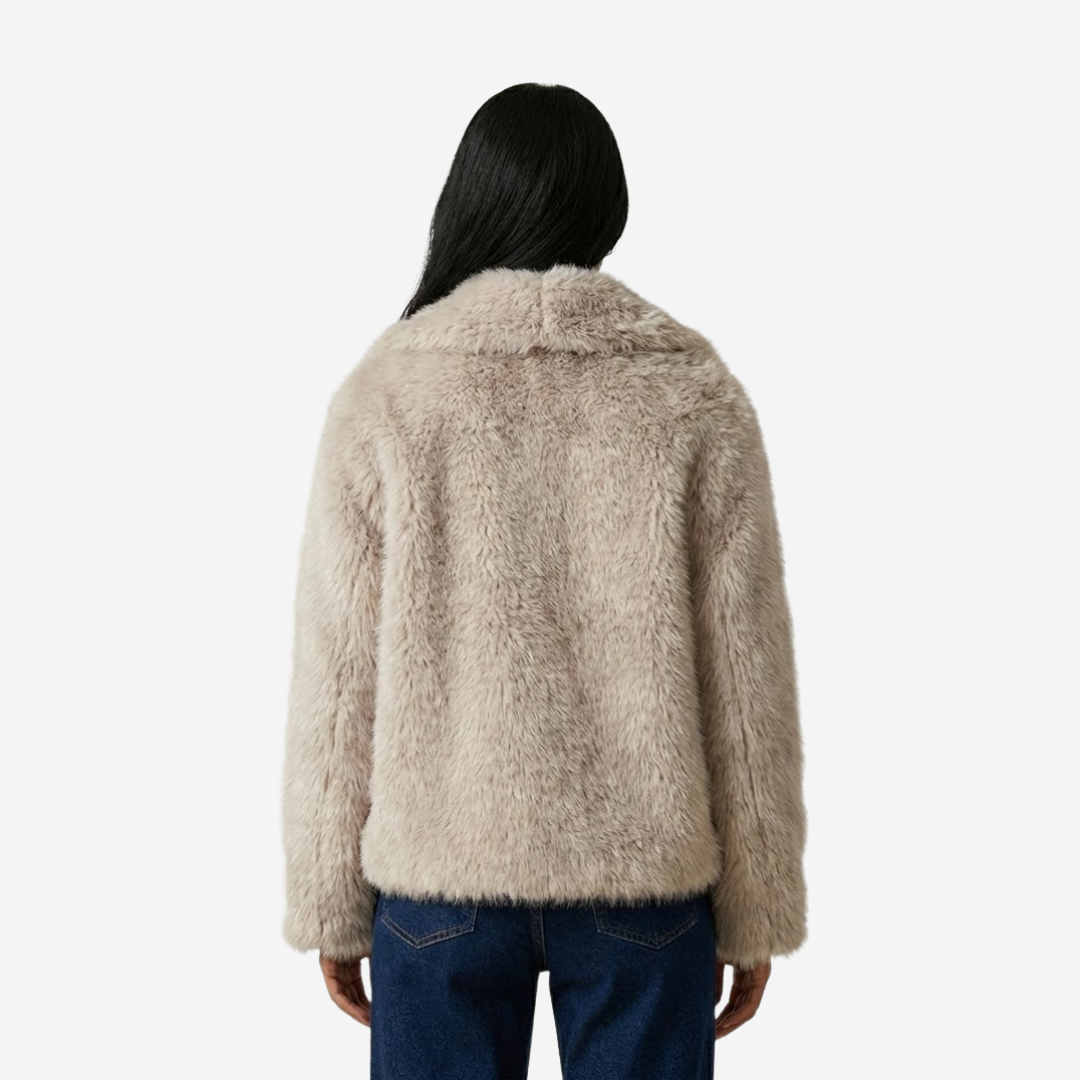 VELMAR | Damen Kunstfell Mantel Luxus Warm Komfortabel Wintermode