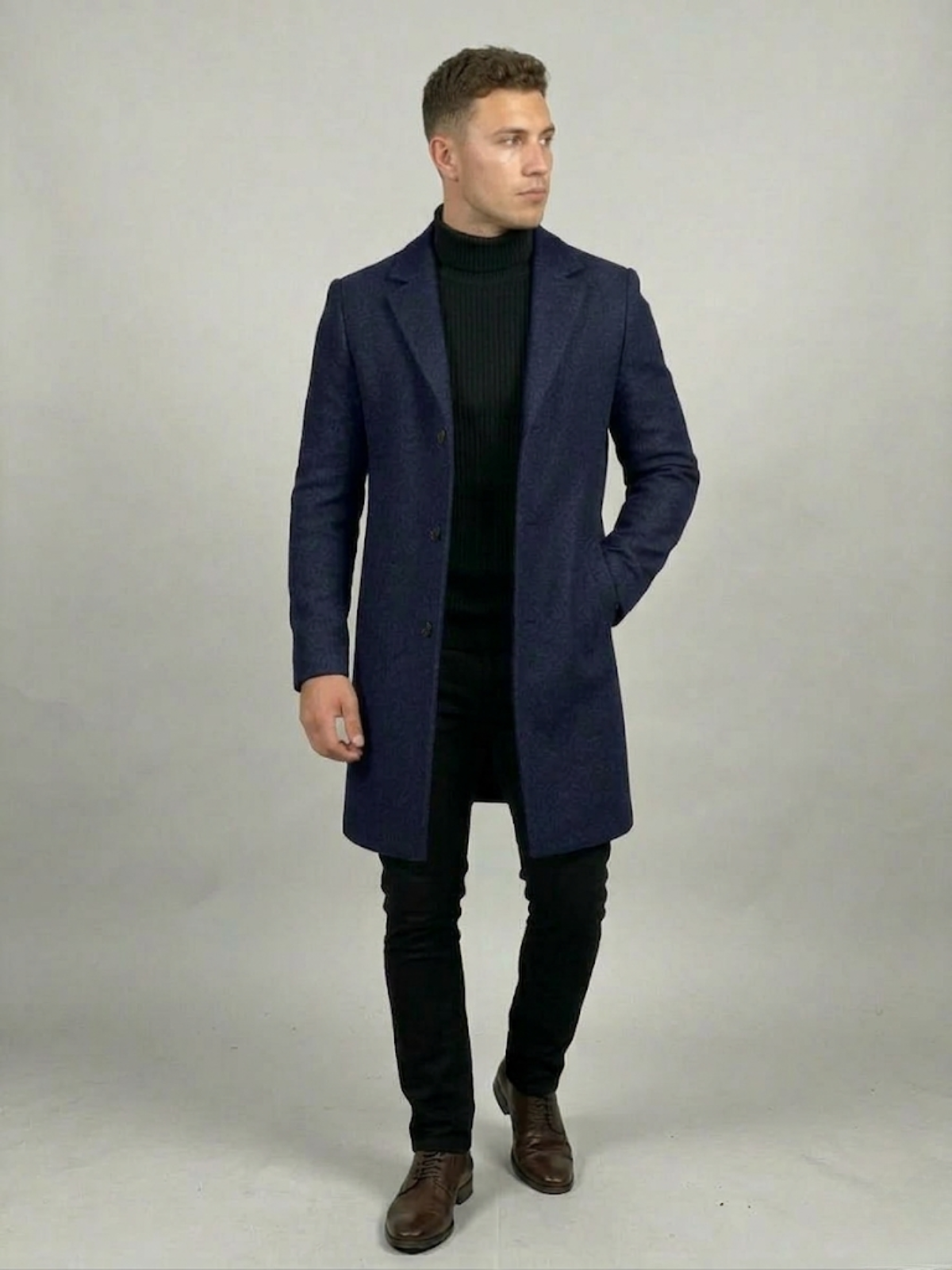 VELMAR | Herren Trenchcoat Leicht Strapazierfähig Elegant Business Regular Fit