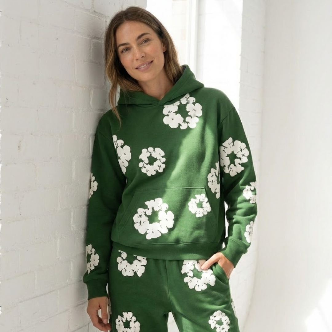 VELMAR | Trainingsanzug Unisex Floral Print Atmungsaktiv Urban Fit