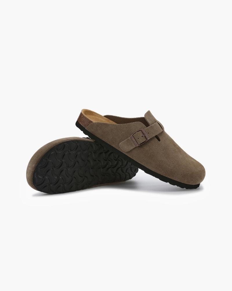 VELMAR | Herren Wildleder Leder Clogs Komfort Passform Klassisches Design