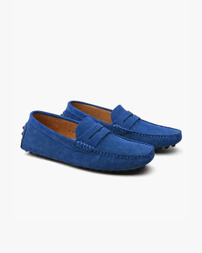 VELMAR | Herren Klassische Wildleder Slip-On Loafer Bequeme Passform