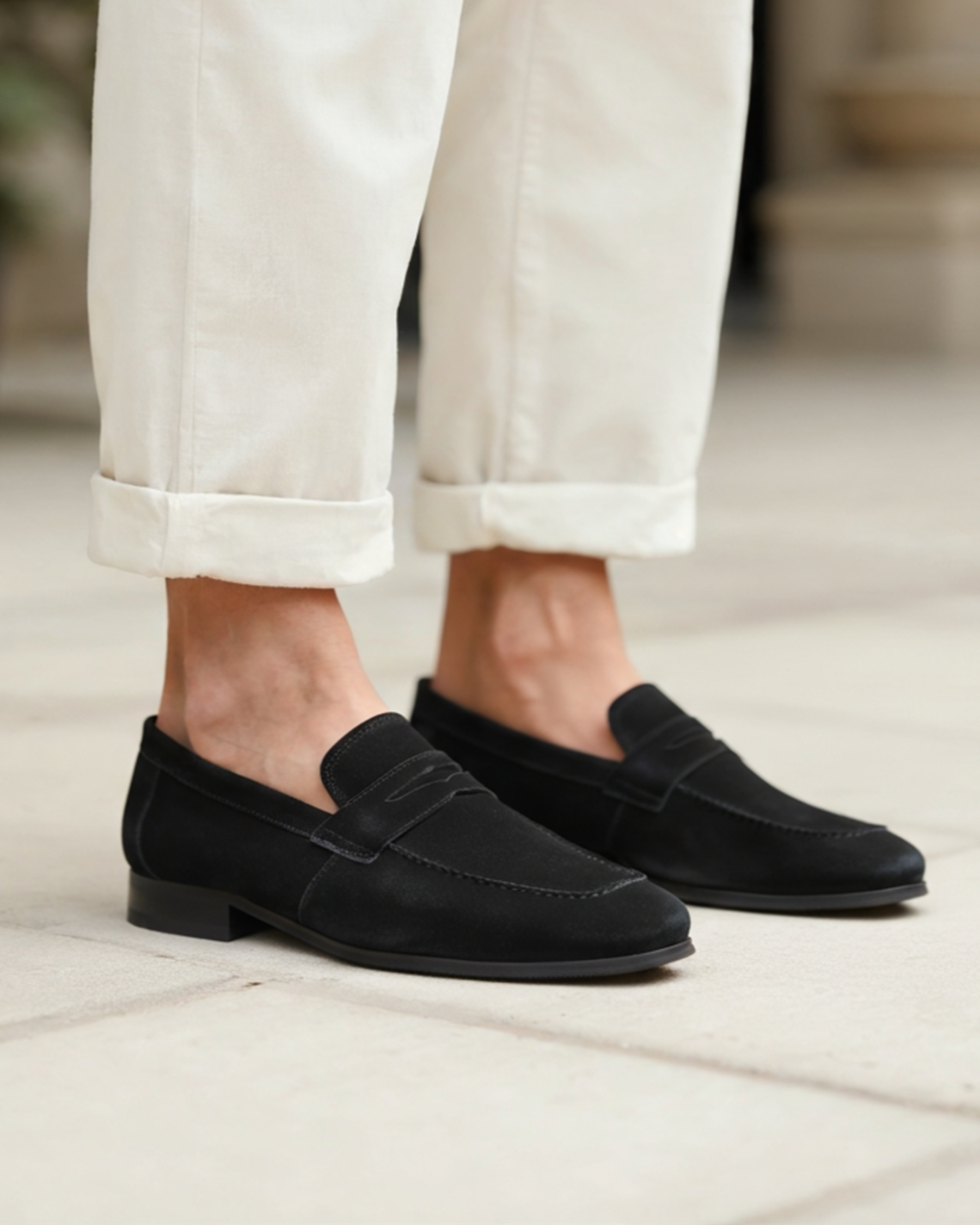 VELMAR | Herren Wildleder Penny Loafer Luxuriöses Leder Bequeme Passform