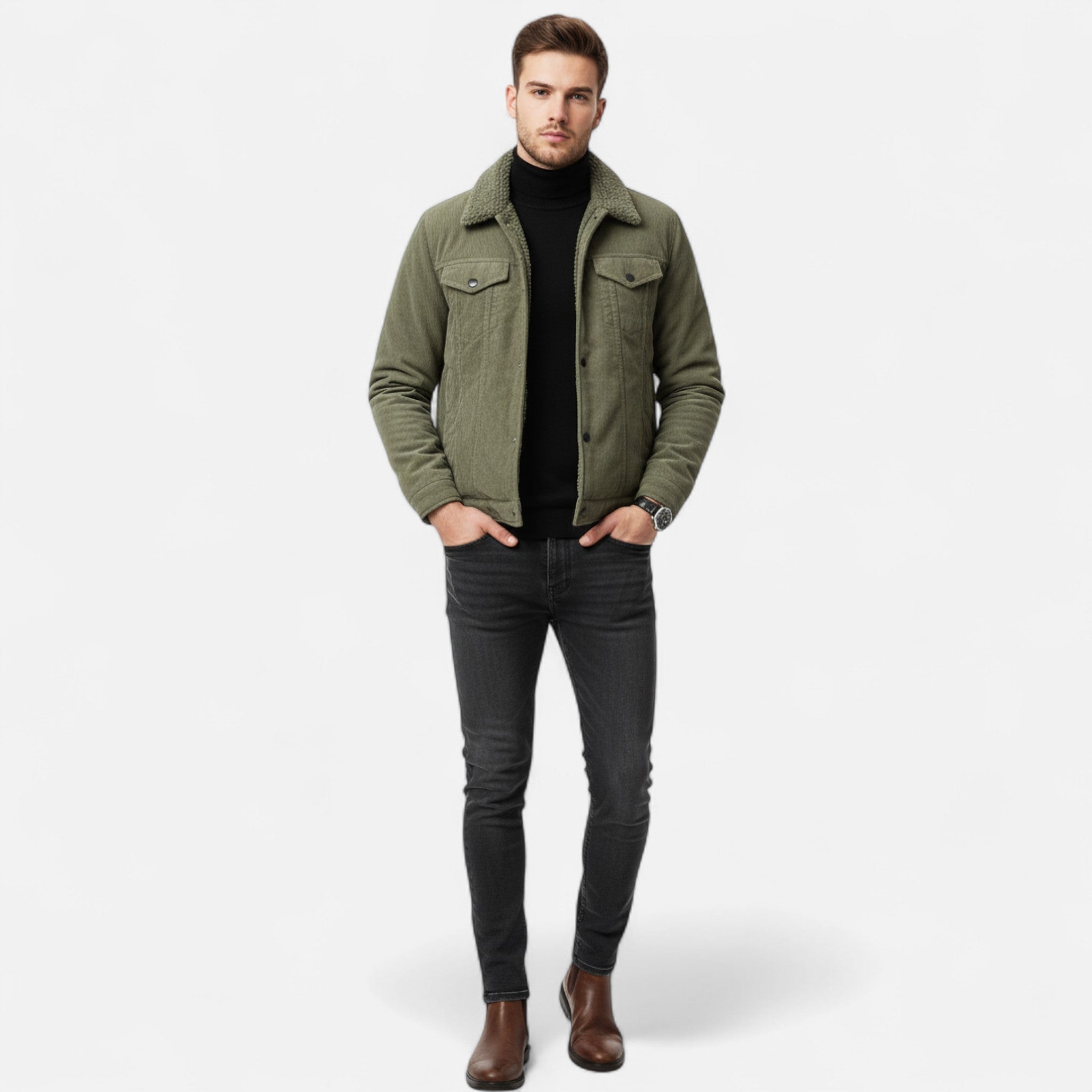 VELMAR | Herren Jacke – Klassisches Button-Front Design mit zeitloser Eleganz
