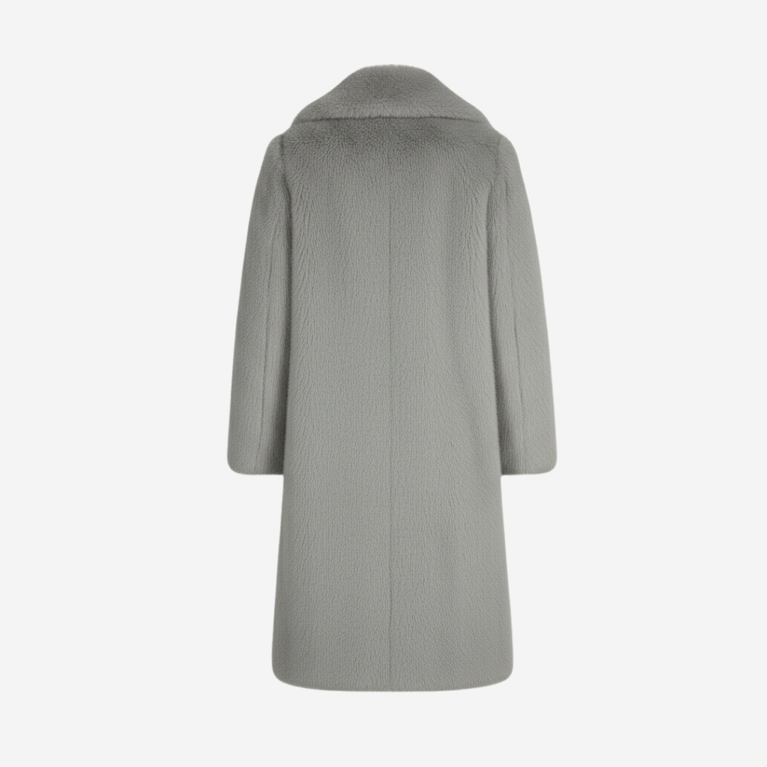 VELMAR | Damen Kunstpelzmantel – Langer Mantel in zeitloser Eleganz