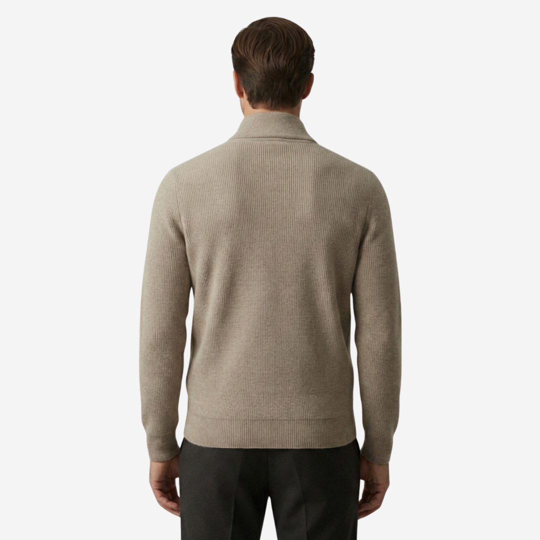VELMAR | Herren Half Zip Pullover aus Merino Wolle