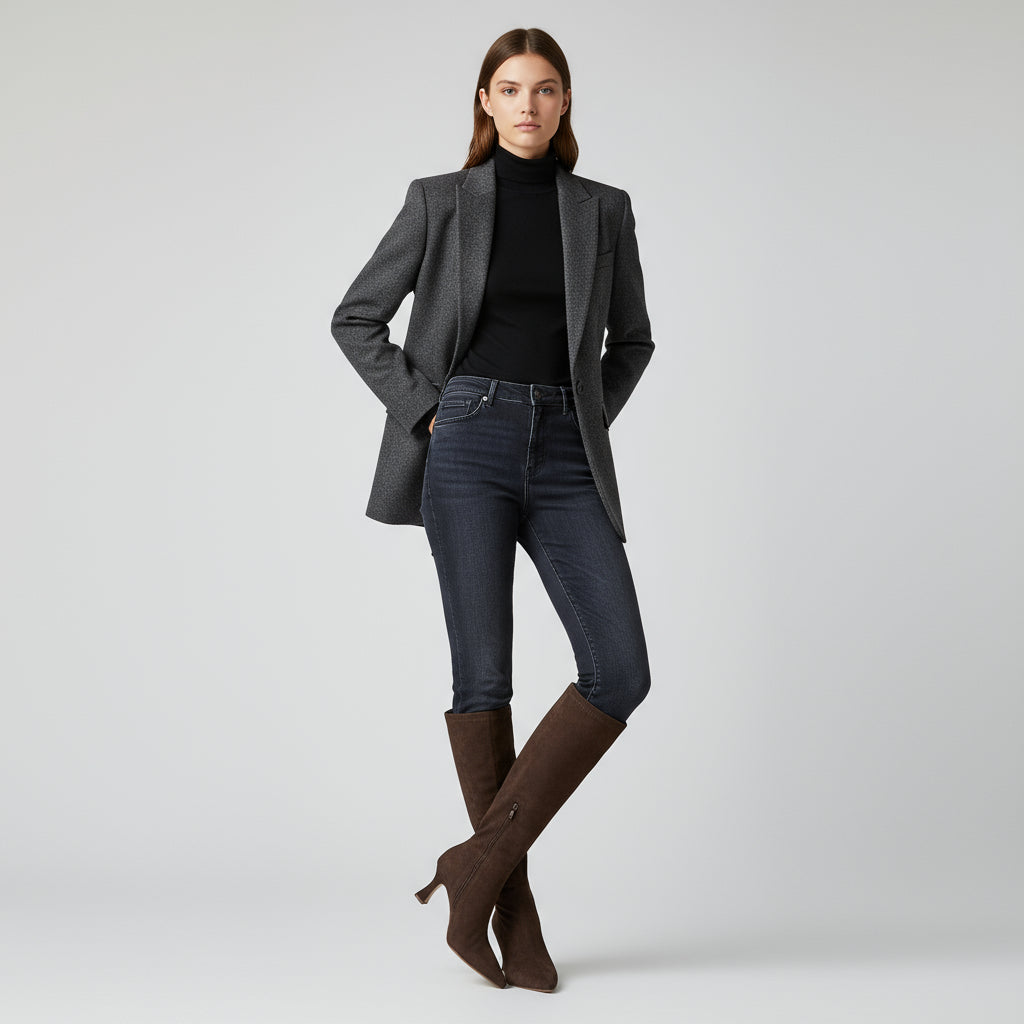 VELMAR | Overknee-Stiefel aus Wildleder mit Absatz