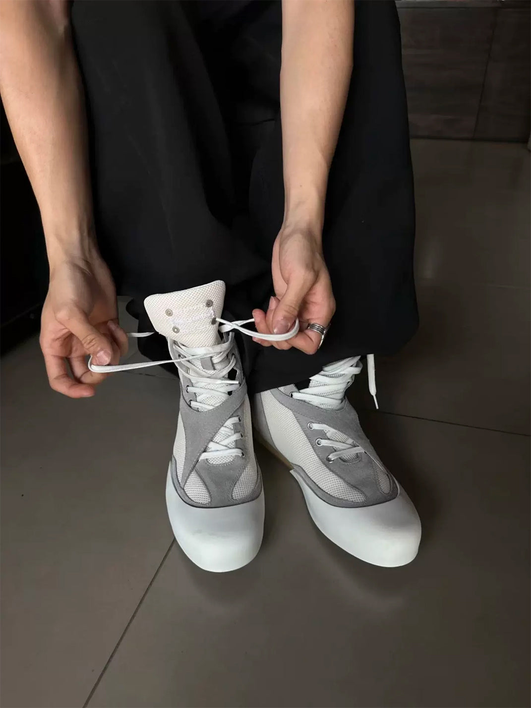 Sneaker Herren · Baumwolle & Leder Kombi · Freizeit Schuhe Schweiz
