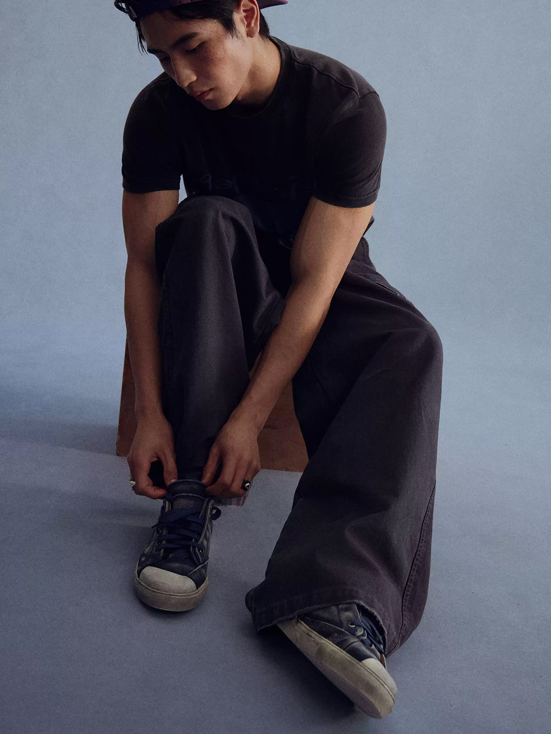High Top Sneaker Damen · Leder und Textil kombiniert · Sportliche Schuhe Schweiz