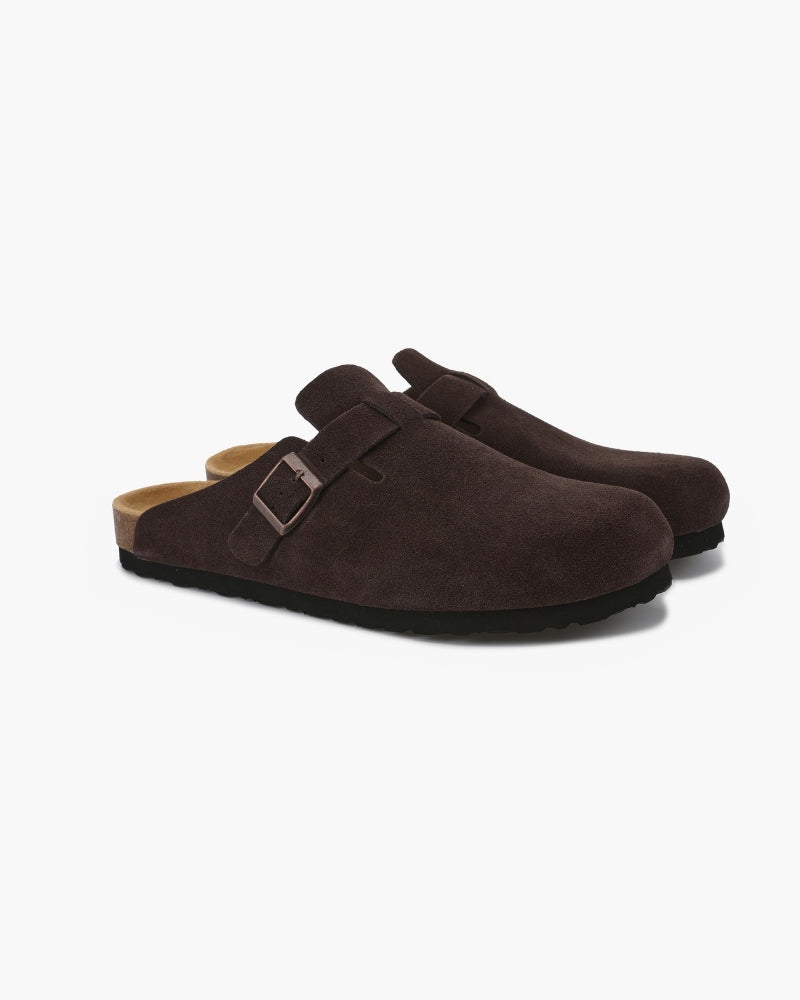 VELMAR | Herren Wildleder Leder Clogs Komfort Passform Klassisches Design