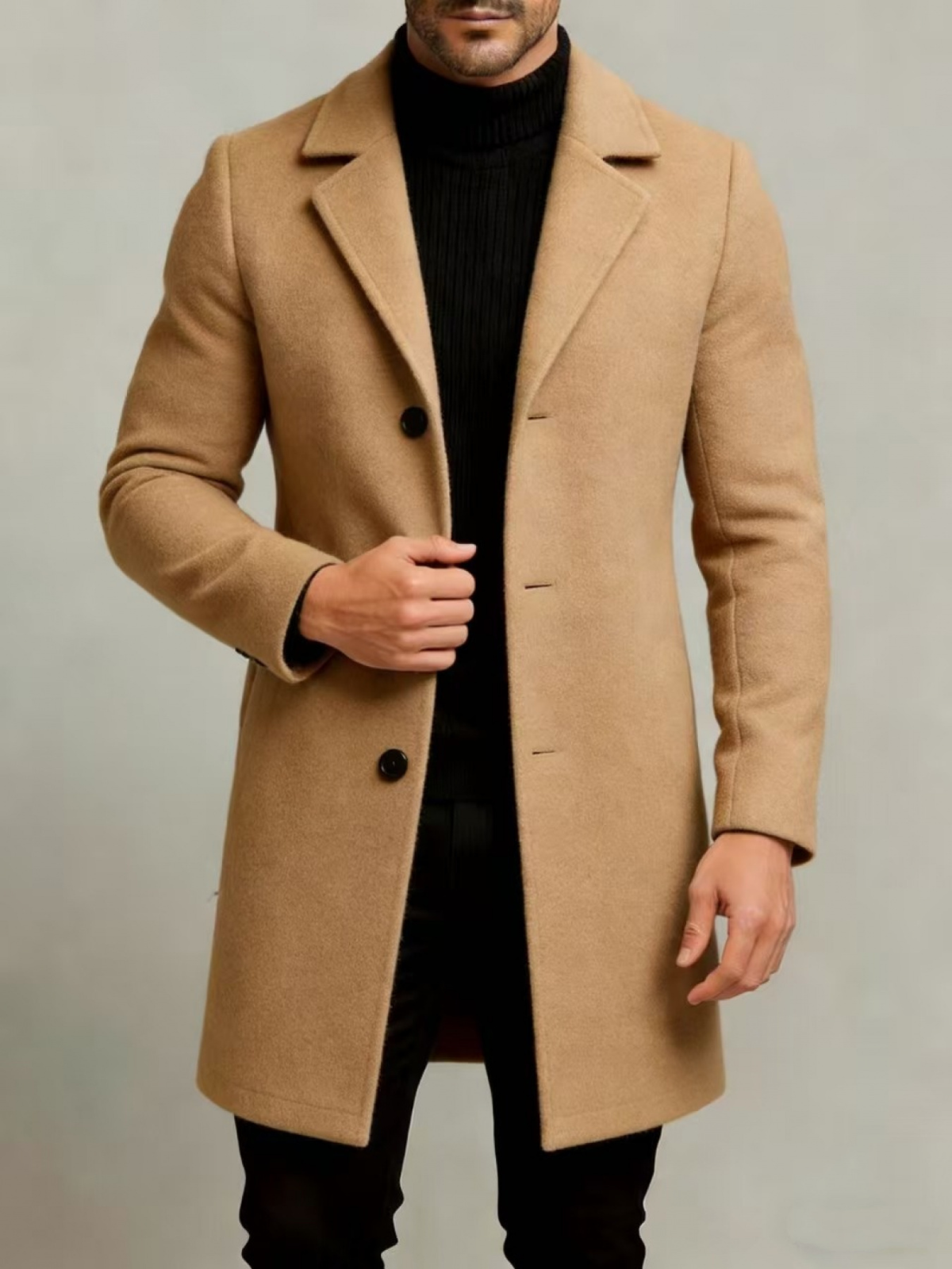 VELMAR | Herren Trenchcoat Leicht Strapazierfähig Elegant Business Regular Fit