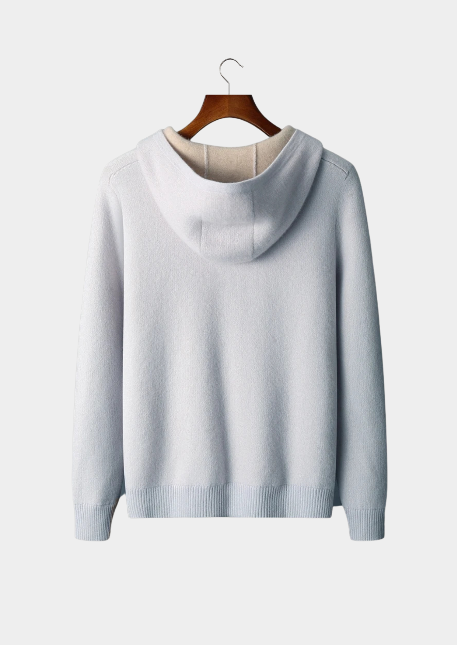 VELMAR | Herren 100% Merino Hoodie Reißverschluss Warm
