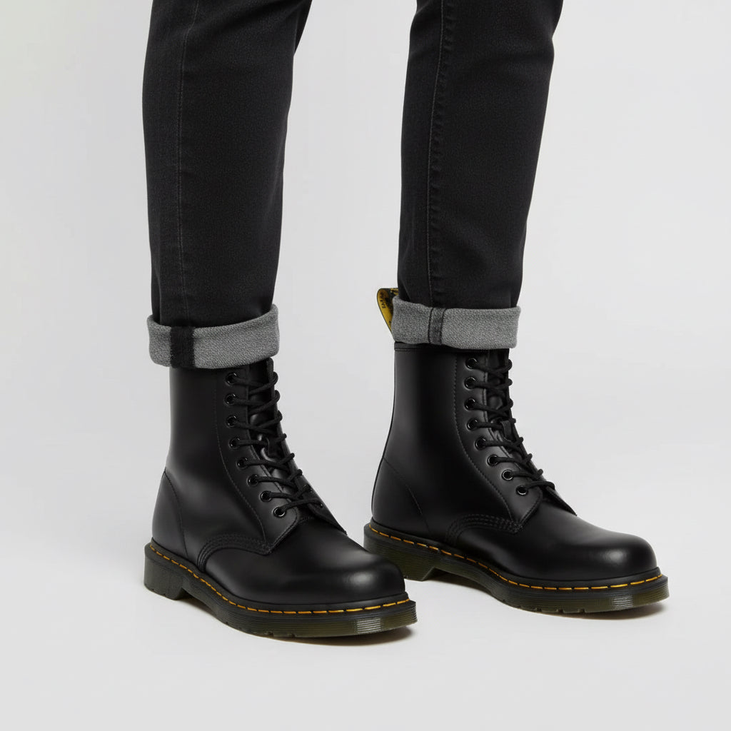 VELMAR | Damen Leder Combat Boots – Zeitlose Stärke mit moderner Eleganz