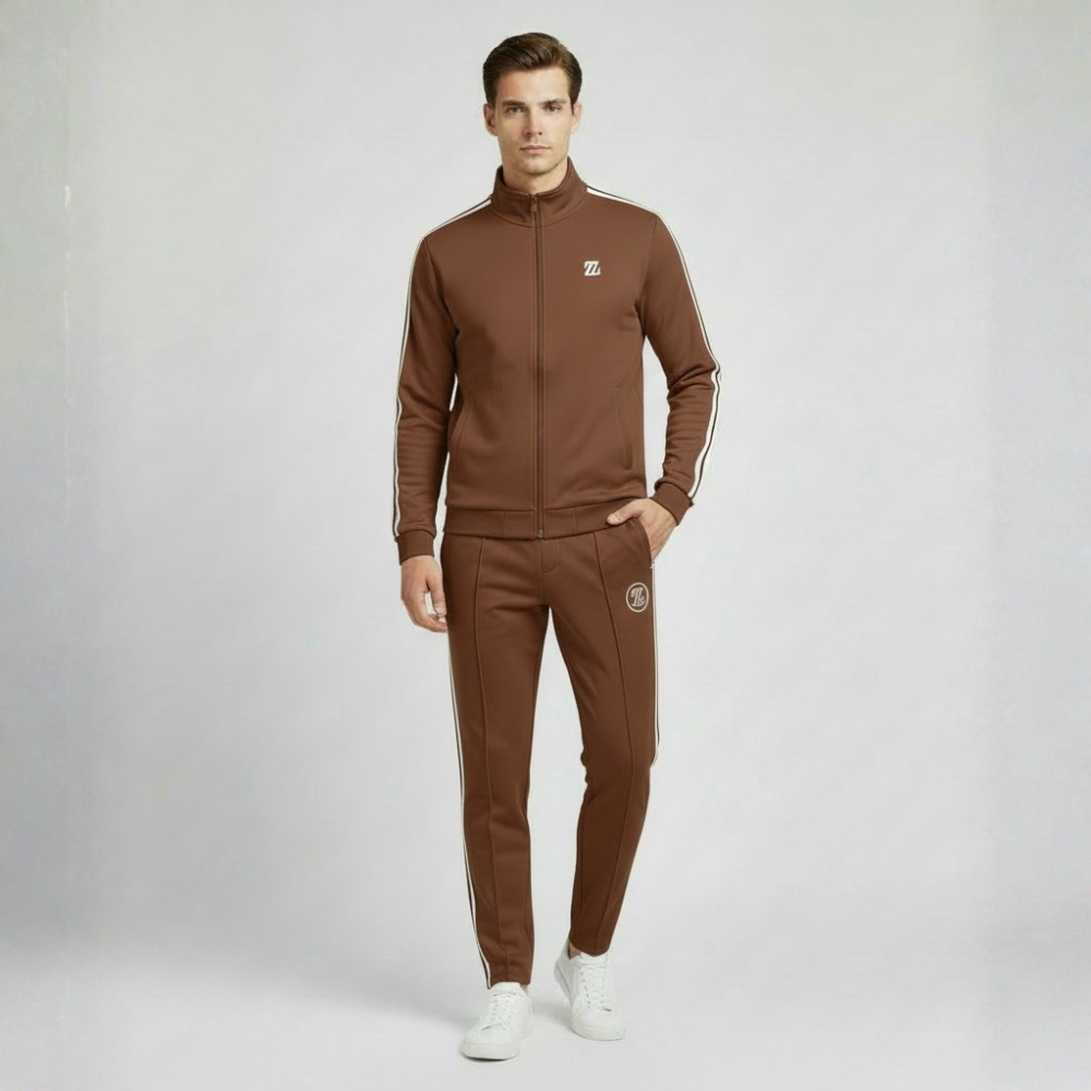 VELMAR | Herren Lycra Trainingsanzug 2-teilig – Moderner Komfort & Athleisure-Style