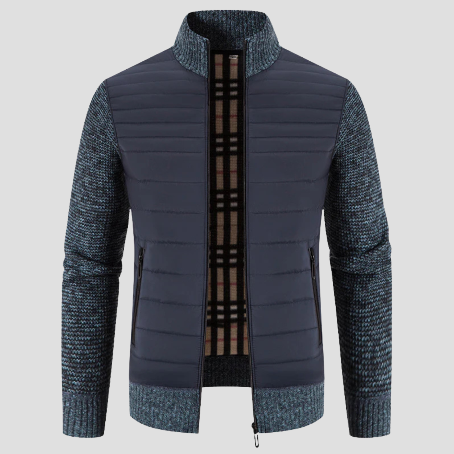 VELMAR | Herren Hybridjacke – Premium Daunenkomfort trifft moderne Eleganz