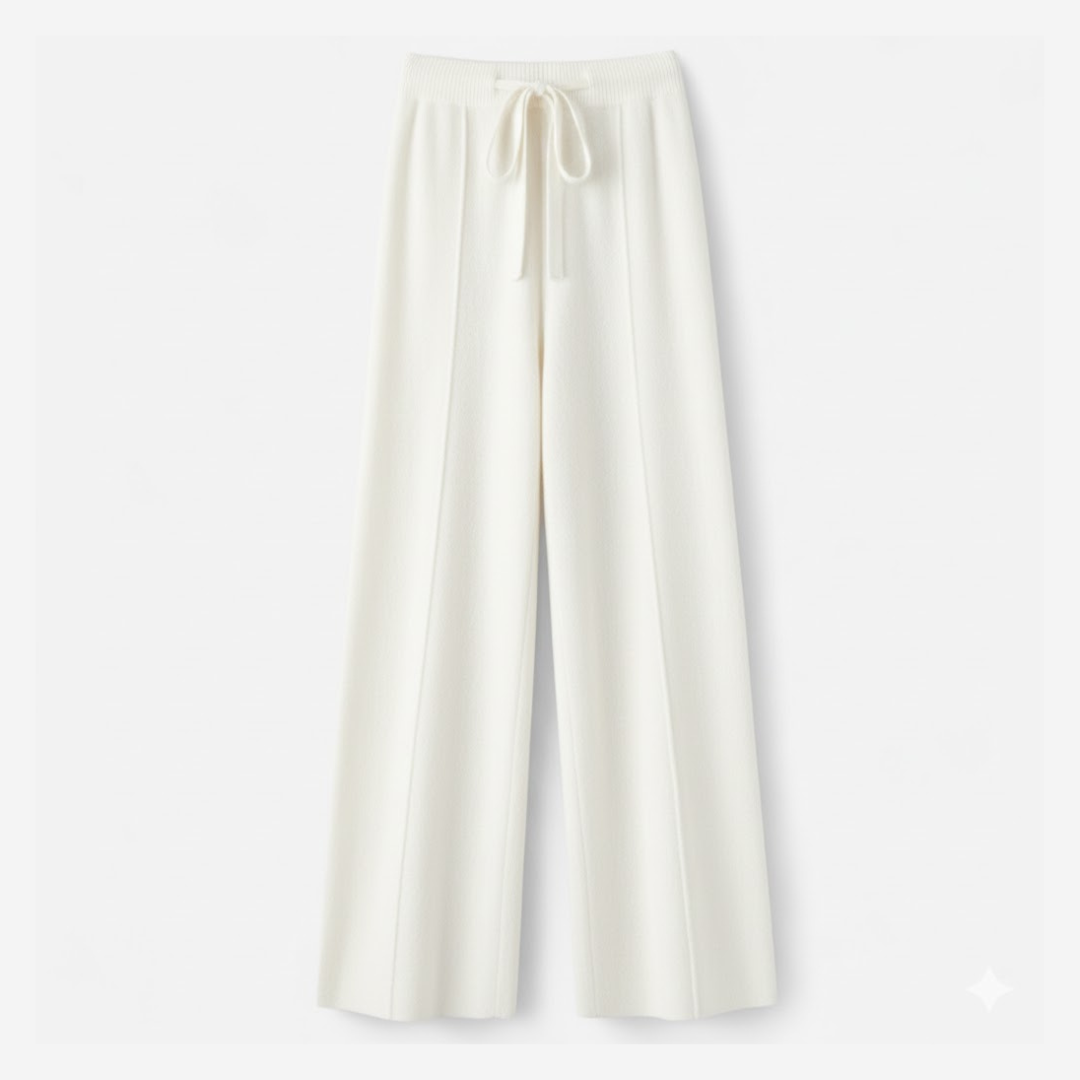 VELMAR | Damen Kaschmir Wollhose – Weite Passform mit natürlicher Eleganz