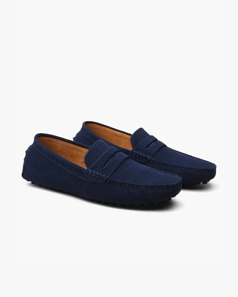VELMAR | Herren Klassische Wildleder Slip-On Loafer Bequeme Passform