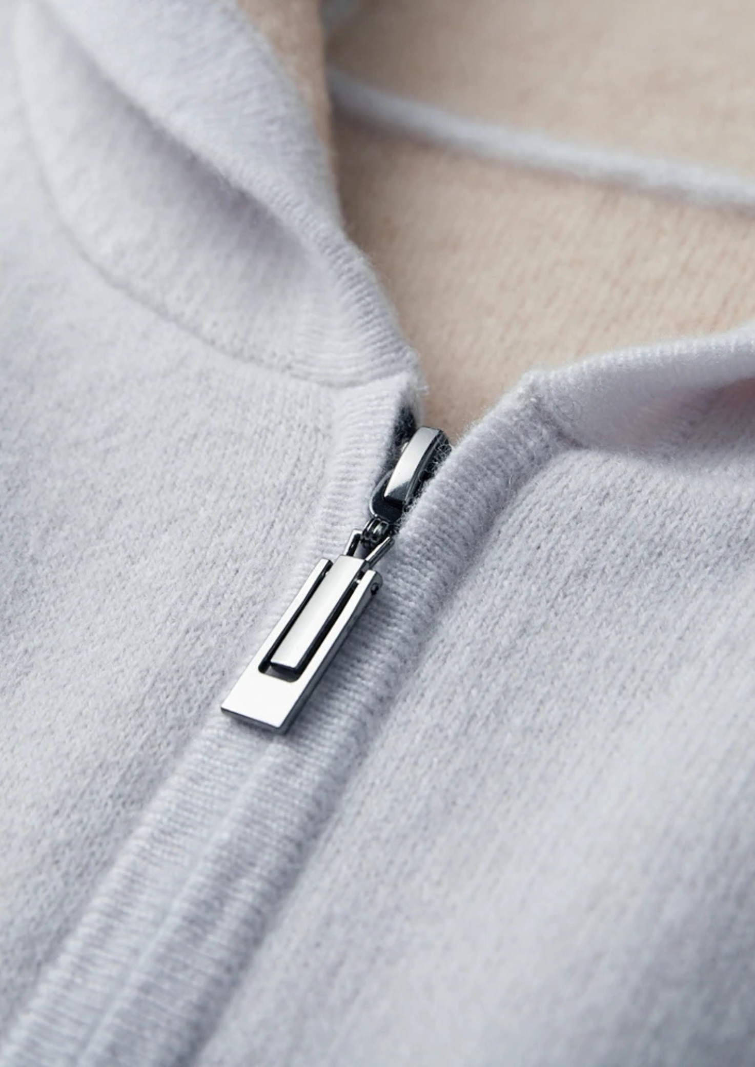 VELMAR | Herren 100% Merino Hoodie Reißverschluss Warm