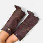 VELMAR | Damen Wildlederstiefel – Knielang mit Blockabsatz