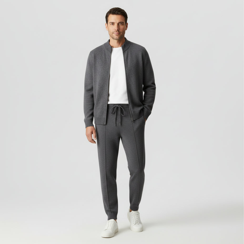 VELMAR | Herren Lounge Set – Zweiteilig aus  Merinowolle für Komfort und Stil