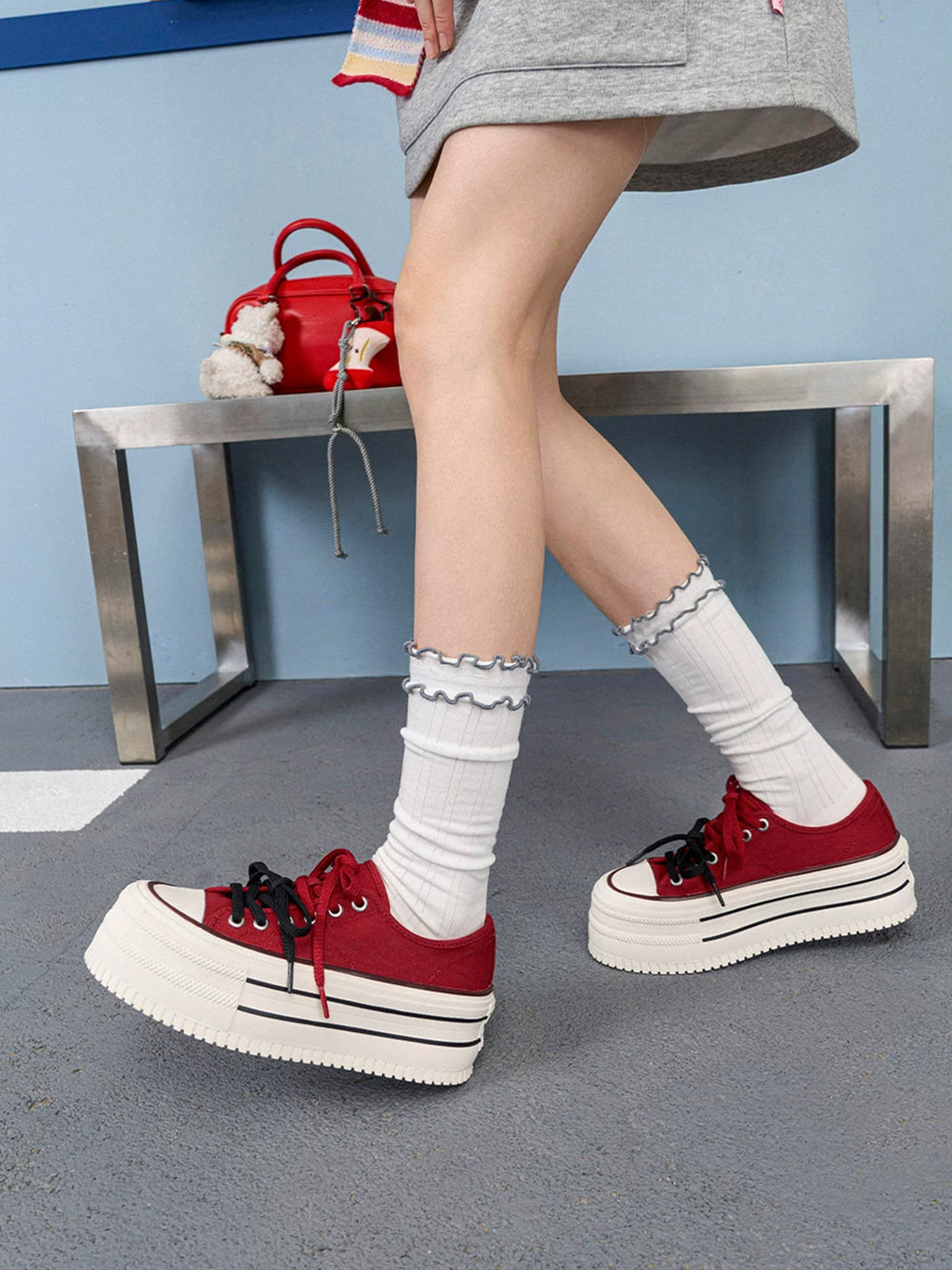 Sportliche Sneakers Damen · Atmungsaktives Mesh Material · Freizeit Schuhe Schweiz