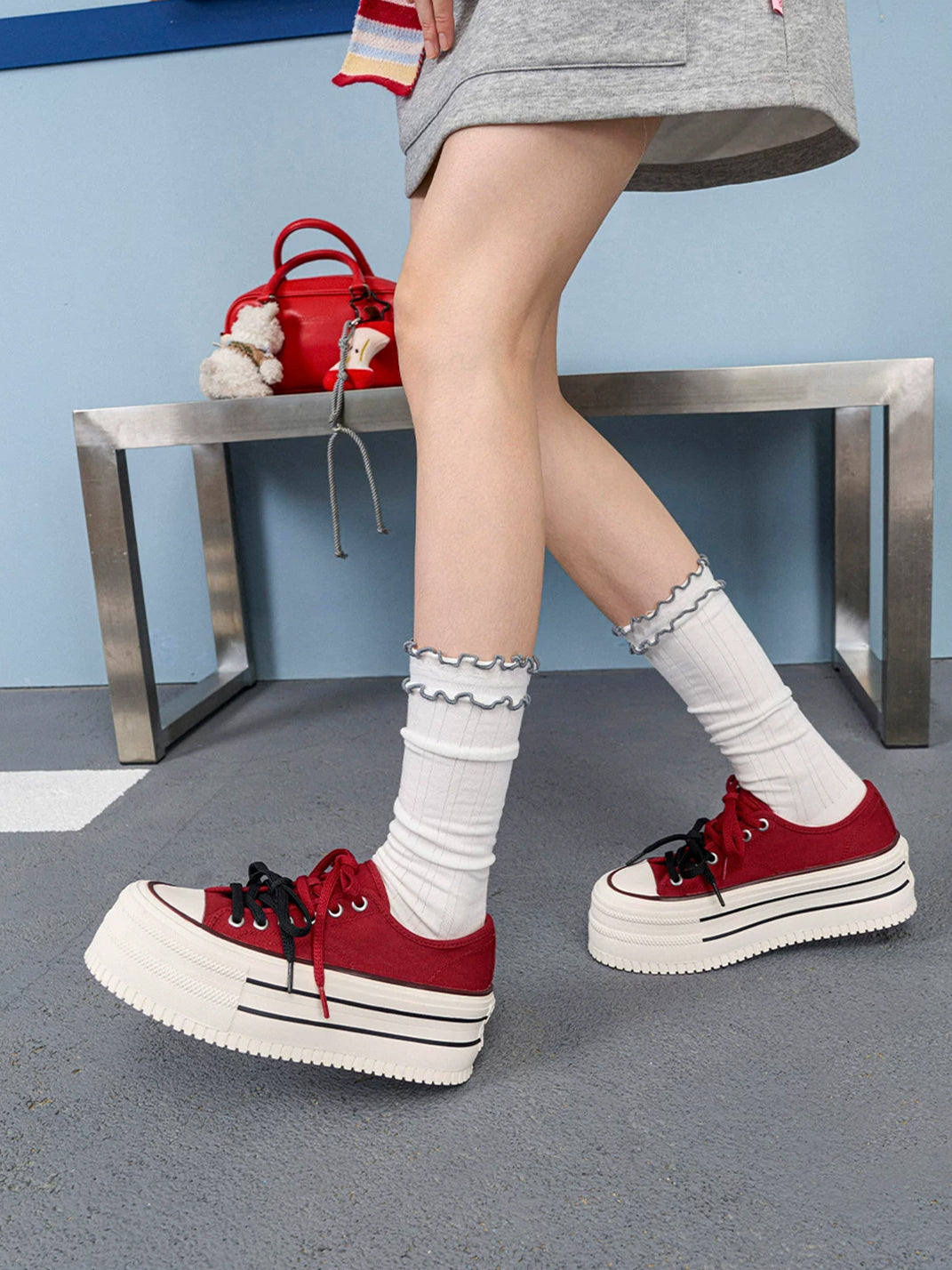 Sportliche Sneakers Damen · Atmungsaktives Mesh Material · Freizeit Schuhe Schweiz